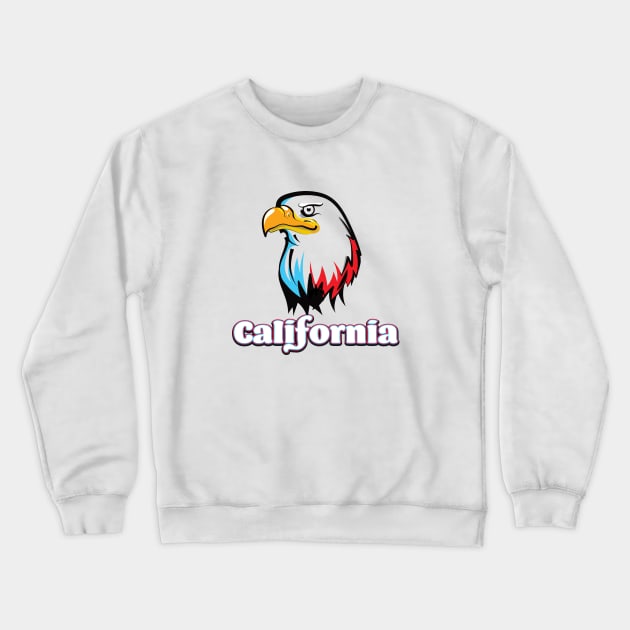 California Golden Eagle Crewneck Sweatshirt by nickemporium1